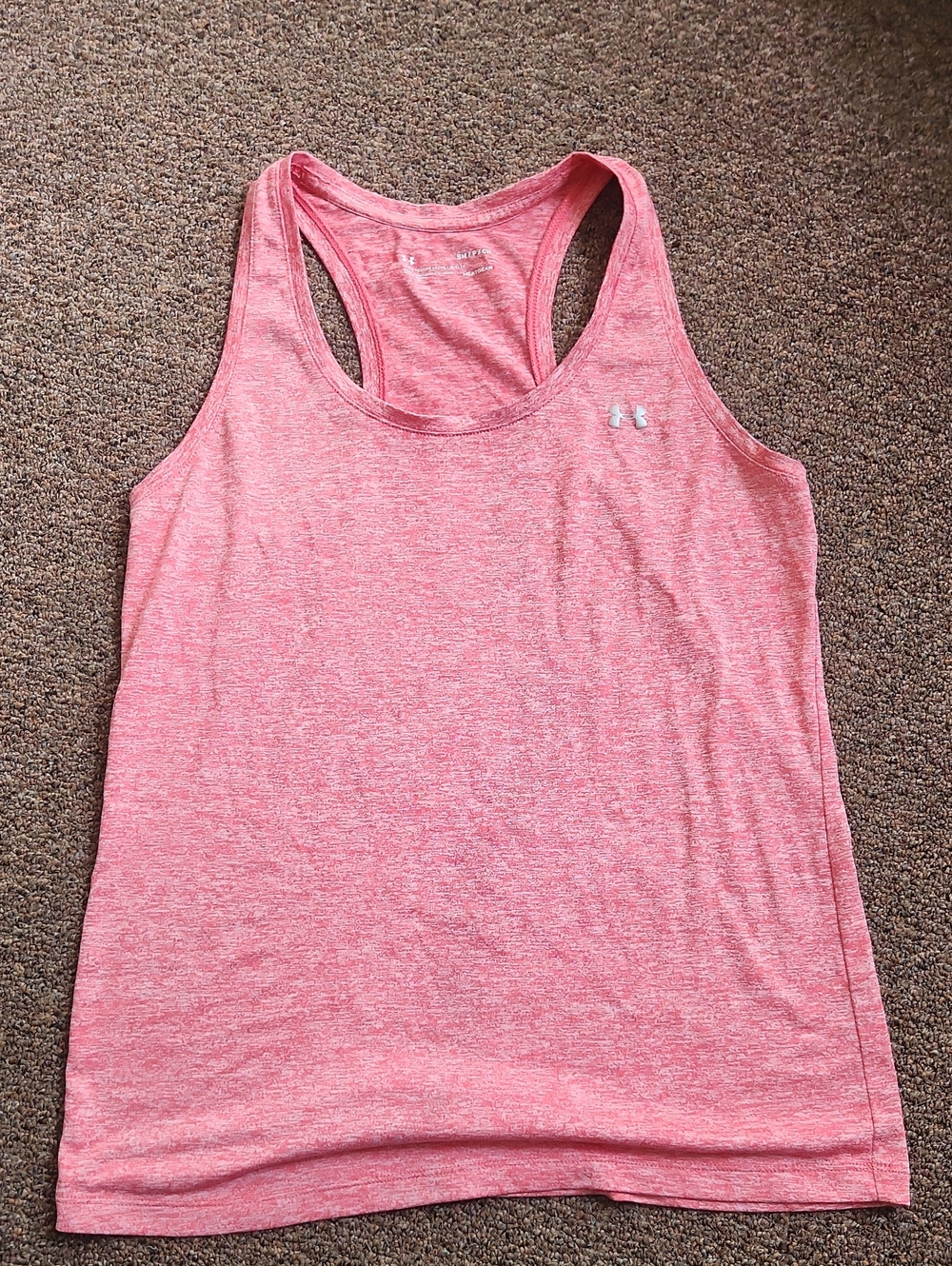 Under Armour Heathered Pink Racerback Training Tank